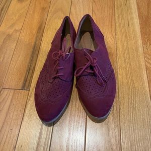 Xhilaration New Maroon Suede Ladies Sz 10